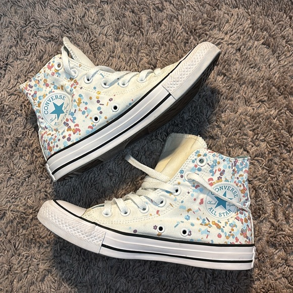 Women’s Confetti Converse Sneakers - Picture 3 of 7